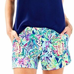 Lilly Pulitzer Callahan knit 5" short size 10 Junipero print NWOT